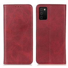 Coque Portefeuille Livre Cuir Etui Clapet A02D pour Samsung Galaxy M02s Rouge