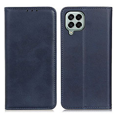 Coque Portefeuille Livre Cuir Etui Clapet A02D pour Samsung Galaxy M33 5G Bleu