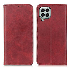 Coque Portefeuille Livre Cuir Etui Clapet A02D pour Samsung Galaxy M33 5G Rouge