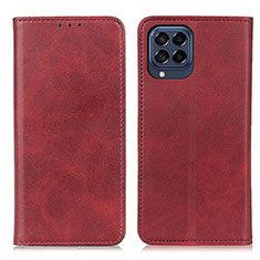 Coque Portefeuille Livre Cuir Etui Clapet A02D pour Samsung Galaxy M53 5G Rouge