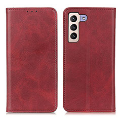Coque Portefeuille Livre Cuir Etui Clapet A02D pour Samsung Galaxy S21 5G Rouge