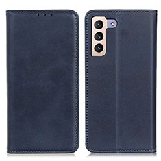 Coque Portefeuille Livre Cuir Etui Clapet A02D pour Samsung Galaxy S21 FE 5G Bleu