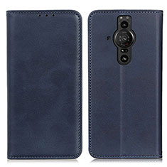 Coque Portefeuille Livre Cuir Etui Clapet A02D pour Sony Xperia PRO-I Bleu