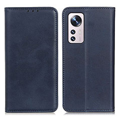 Coque Portefeuille Livre Cuir Etui Clapet A02D pour Xiaomi Mi 12 Lite 5G Bleu