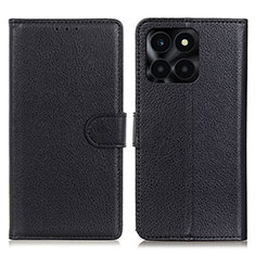 Coque Portefeuille Livre Cuir Etui Clapet A03D pour Huawei Honor X6a Noir