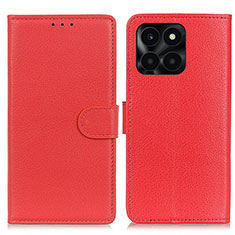 Coque Portefeuille Livre Cuir Etui Clapet A03D pour Huawei Honor X6a Rouge