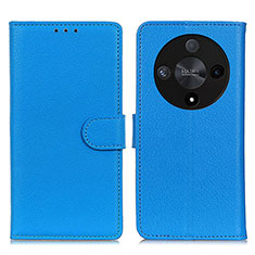 Coque Portefeuille Livre Cuir Etui Clapet A03D pour Huawei Honor X9b 5G Bleu Ciel