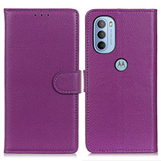 Coque Portefeuille Livre Cuir Etui Clapet A03D pour Motorola Moto G31 Violet