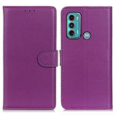 Coque Portefeuille Livre Cuir Etui Clapet A03D pour Motorola Moto G40 Fusion Violet