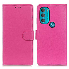 Coque Portefeuille Livre Cuir Etui Clapet A03D pour Motorola Moto G71 5G Rose Rouge