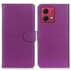 Coque Portefeuille Livre Cuir Etui Clapet A03D pour Motorola Moto G84 5G Violet