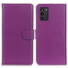 Coque Portefeuille Livre Cuir Etui Clapet A03D pour Nokia G100 Violet