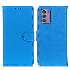Coque Portefeuille Livre Cuir Etui Clapet A03D pour Nokia G310 5G Bleu Ciel