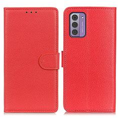 Coque Portefeuille Livre Cuir Etui Clapet A03D pour Nokia G310 5G Rouge