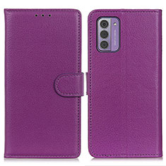 Coque Portefeuille Livre Cuir Etui Clapet A03D pour Nokia G310 5G Violet