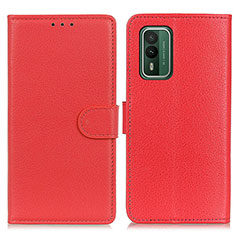 Coque Portefeuille Livre Cuir Etui Clapet A03D pour Nokia XR21 Rouge