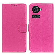 Coque Portefeuille Livre Cuir Etui Clapet A03D pour OnePlus 10R 5G Rose Rouge