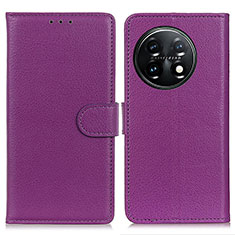Coque Portefeuille Livre Cuir Etui Clapet A03D pour OnePlus 11 5G Violet