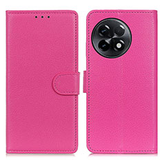 Coque Portefeuille Livre Cuir Etui Clapet A03D pour OnePlus 11R 5G Rose Rouge