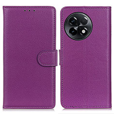 Coque Portefeuille Livre Cuir Etui Clapet A03D pour OnePlus Ace 2 5G Violet