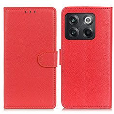 Coque Portefeuille Livre Cuir Etui Clapet A03D pour OnePlus Ace Pro 5G Rouge