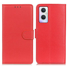Coque Portefeuille Livre Cuir Etui Clapet A03D pour OnePlus Nord N20 5G Rouge