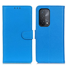 Coque Portefeuille Livre Cuir Etui Clapet A03D pour OnePlus Nord N200 5G Bleu Ciel