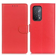 Coque Portefeuille Livre Cuir Etui Clapet A03D pour OnePlus Nord N200 5G Rouge