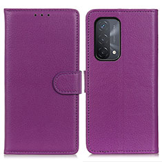 Coque Portefeuille Livre Cuir Etui Clapet A03D pour OnePlus Nord N200 5G Violet