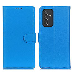 Coque Portefeuille Livre Cuir Etui Clapet A03D pour Samsung Galaxy A05s Bleu Ciel