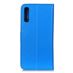Coque Portefeuille Livre Cuir Etui Clapet A03D pour Samsung Galaxy M02 Bleu Ciel