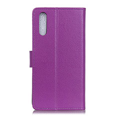 Coque Portefeuille Livre Cuir Etui Clapet A03D pour Samsung Galaxy M02 Violet
