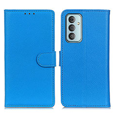 Coque Portefeuille Livre Cuir Etui Clapet A03D pour Samsung Galaxy M23 5G Bleu Ciel