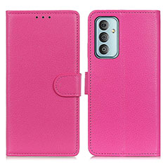 Coque Portefeuille Livre Cuir Etui Clapet A03D pour Samsung Galaxy M23 5G Rose Rouge