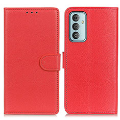 Coque Portefeuille Livre Cuir Etui Clapet A03D pour Samsung Galaxy M23 5G Rouge