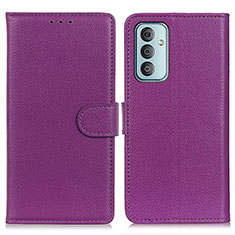 Coque Portefeuille Livre Cuir Etui Clapet A03D pour Samsung Galaxy M23 5G Violet