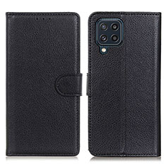 Coque Portefeuille Livre Cuir Etui Clapet A03D pour Samsung Galaxy M32 4G Noir