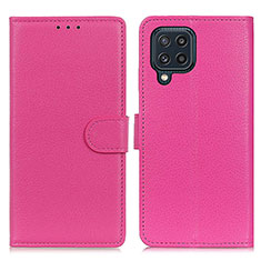 Coque Portefeuille Livre Cuir Etui Clapet A03D pour Samsung Galaxy M32 4G Rose Rouge