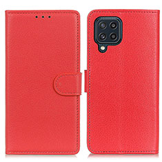 Coque Portefeuille Livre Cuir Etui Clapet A03D pour Samsung Galaxy M32 4G Rouge
