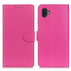 Coque Portefeuille Livre Cuir Etui Clapet A03D pour Samsung Galaxy Xcover Pro 2 5G Rose Rouge