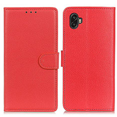 Coque Portefeuille Livre Cuir Etui Clapet A03D pour Samsung Galaxy Xcover Pro 2 5G Rouge