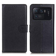 Coque Portefeuille Livre Cuir Etui Clapet A03D pour Xiaomi Mi 11 Ultra 5G Noir