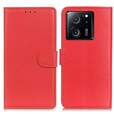 Coque Portefeuille Livre Cuir Etui Clapet A03D pour Xiaomi Mi 13T 5G Rouge