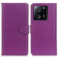 Coque Portefeuille Livre Cuir Etui Clapet A03D pour Xiaomi Mi 13T 5G Violet
