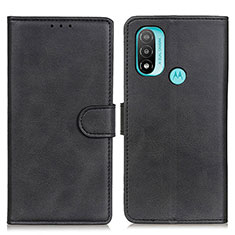Coque Portefeuille Livre Cuir Etui Clapet A04D pour Motorola Moto E40 Noir