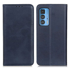 Coque Portefeuille Livre Cuir Etui Clapet A04D pour Motorola Moto Edge S Pro 5G Bleu