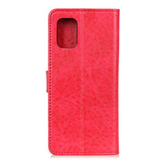 Coque Portefeuille Livre Cuir Etui Clapet A04D pour Motorola Moto G100 5G Rouge
