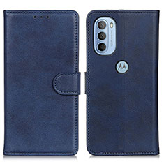 Coque Portefeuille Livre Cuir Etui Clapet A04D pour Motorola Moto G31 Bleu