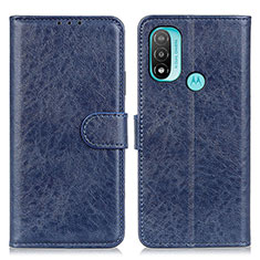 Coque Portefeuille Livre Cuir Etui Clapet A05D pour Motorola Moto E20 Bleu