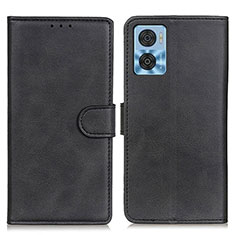 Coque Portefeuille Livre Cuir Etui Clapet A05D pour Motorola Moto E22 Noir